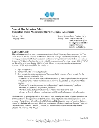 Bispectral Index Monitoring During General Anesthesia