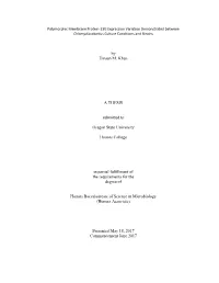 By Emaan M. Khan a THESIS Submitted to Oregon State University Honors College in Partial Fulfillment of the Requirements For
