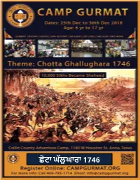 Camp Gurmat 2018 Booklet