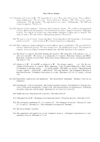 Final Exam Outline 1.1, 1.2 Scalars and Vectors in R N. the Magnitude
