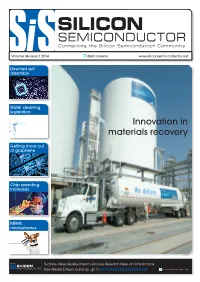 Front Cover Sis V2.Indd 1 24/06/2014 11:56 LITHOGRAPHY SOLUTIONS for HIGH-VOLUME MANUFACTURING