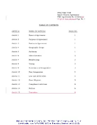 NYK/CMA CGM Space Charter Agreement FMC Agreement No. 012464-001 Original First Revised Page No. I TABLE of CONTENTS ARTICLE