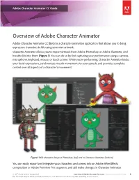 Overview of Adobe Character Animator