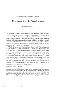 The Legend of the Great Game