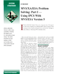 Using IPCS with MVS/ESA Version 5