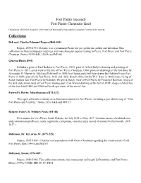 (Second) Fort Pierre Chouteau (First) Collections