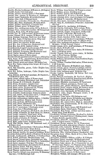 Alpltab~TICAL DIRECTORY
