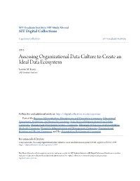 Assessing Organizational Data Culture to Create an Ideal Data Ecosystem Lauren M