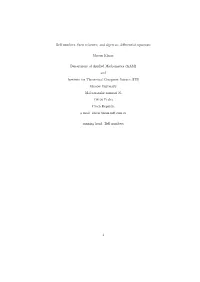 Bell Numbers, Their Relatives, and Algebraic Differential Equations