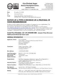 Notice of a Type Ii Decision on a Proposal in Your Neighborhood