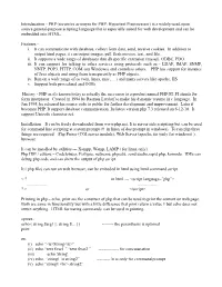 Recursive Acronym for PHP: Hypertext Preprocessor