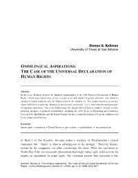 The Case of the Universal Declaration of Human Rights