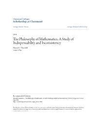 The Philosophy of Mathematics: a Study of Indispensability and Inconsistency