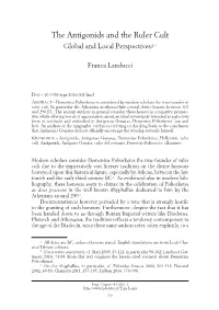 The Antigonids and the Ruler Cult. Global and Local Perspectives?