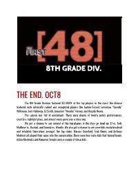 The End. Oct8