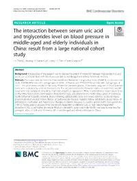 The Interaction Between Serum Uric