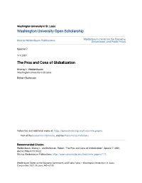 The Pros and Cons of Globalization