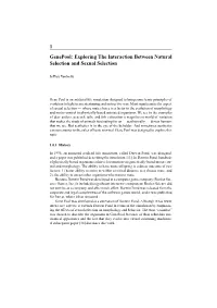 1 Genepool: Exploring the Interaction Between Natural Selection and Sexual Selection