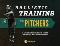 Ballistic Training for Pitchers