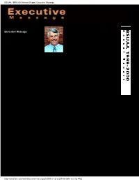 BSUAA 1999-2000 Annual Report, Executive Message