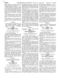 CONGRESSIONAL RECORD — Extensions of Remarks September 17, 2009 Jewish Studies and Emeritus Fellow for Fiscal Responsibility Act