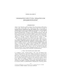Information-Structural Semantics for English Intonation*