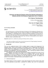 Common and Special Features of the First School of Drawing in Albania and the First School of Applicative Arts in Kosovo