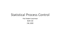 Statistical Process Control Prof