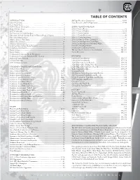 TABLE of CONTENTS INTRODUCTION All-Time Record Vs