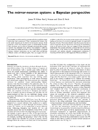The Mirror-Neuron System: a Bayesian Perspective