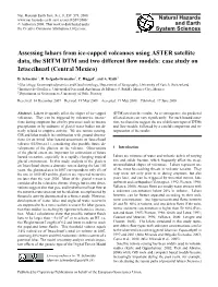 Assessing Lahars from Ice-Capped Volcanoes Using ASTER Satellite Data, the SRTM DTM and Two Different Flow Models: Case Study On