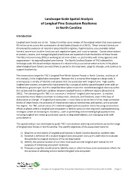 Landscape-Scale Spatial Analysis of Longleaf Pine Ecosystem