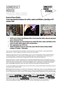 A New Experimental Workspace for Artists, Makers and Thinkers, Launching on 26 October 2016