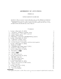 Arithmetic of L-Functions