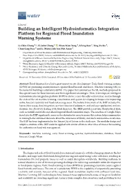Building an Intelligent Hydroinformatics Integration Platform for Regional Flood Inundation Warning Systems