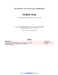 KROGER CO Form 10-K Annual Report Filed 2017-03-28