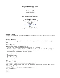 MU 116 Rock and Roll an Into Syllabus