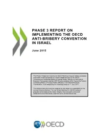 Phase 3 Report on Implementing the OECD Anti-Bribery Convention In