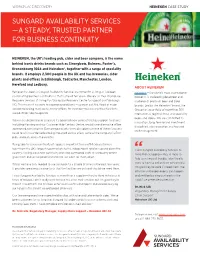 Sungard Availability Services —A Steady, Trusted Partner for Business Continuity