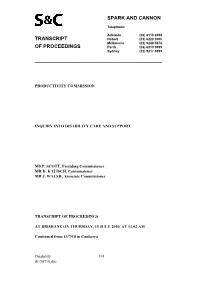 Brisbane Public Hearing Transcript