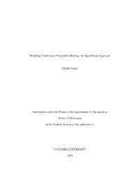 Modeling Construction Competitive Bidding: an Agent-Based Approach