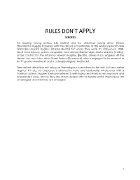 Rules Don't Apply
