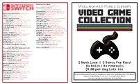Video Game Collection
