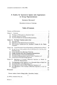 A Duality for Symmetric Spaces with Applications to Group Representations
