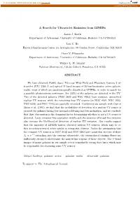 A Search for Ultraviolet Emission from Liners