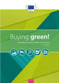 Buying Green! a Handbook on Green Public Procurement (3Rd Edition