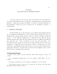 Ch. 3. the Third Law of Thermodynamics (Pdf)