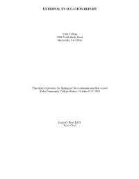 External Evaluation Report