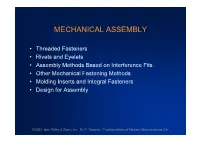 Mechanical Assembly