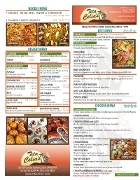 Catering Menu